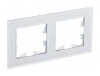 Рамка двухпостовая Schneider Electric Atlas Design Nature матовый белый